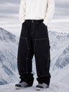 Pantalon de snowboard UrbanCraft Freeride Utility Baggy pour homme avec empiècements renforcés