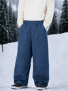 Pantalon de snowboard cargo utilitaire UrbanCraft pour homme, à double genouillère et empiècements renforcés par rivets