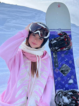 Sweat à capuche unisexe Snowall pour femme, style gangster, résistant à l'eau.