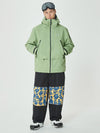 Veste de ski freestyle Mountain Breaker pour homme et pantalon de ski à empiècements graphiques