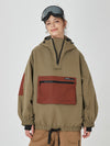 Veste de snowboard bomber ample AlpineCruise pour femme avec poche cargo