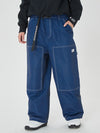Pantalon cargo en denim Mountain Freerider pour homme, style ample, idéal pour le snowboard.