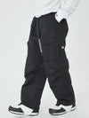 Pantalon de ski ample pour homme, style expédition en montagne, avec poches cargo latérales