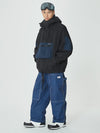 Combinaison de ski freeride homme, veste et pantalon amples
