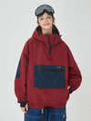 Veste de snowboard bomber ample AlpineCruise pour femme avec poche cargo