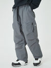 Pantalon de ski ample pour homme, style expédition en montagne, avec poches cargo latérales