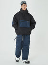 Veste bomber d'hiver pour homme avec pantalon de snowboard cargo ample.