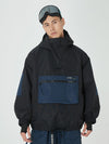 Veste de snowboard bomber ample AlpineCruise pour homme avec poche cargo