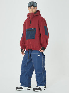 Combinaison de ski freeride homme, veste et pantalon amples