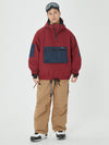 Veste bomber d'hiver pour homme avec pantalon de snowboard cargo ample.