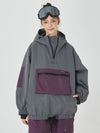 Veste de snowboard bomber ample AlpineCruise pour femme avec poche cargo