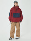 Veste bomber d'hiver pour homme avec pantalon de snowboard cargo ample.