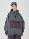 Veste de snowboard bomber ample AlpineCruise pour femme avec poche cargo