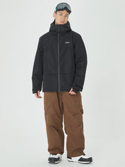Combinaison de ski Mountain Breaker pour homme, veste anorak de snowboard avec pantalon cargo assorti.