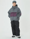 Veste bomber ample d'hiver pour homme et pantalon cargo de snowboard stylé