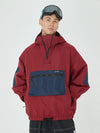 Veste de snowboard bomber ample AlpineCruise pour homme avec poche cargo