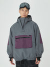 Veste de snowboard bomber ample AlpineCruise pour homme avec poche cargo