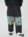 Pantalon de ski cargo ample Freestyle pour homme avec empiècements réfléchissants aux genoux