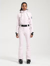 Combinaison de ski une pièce Gsou Snow Classic pour femme, coupe évasée et ceinture