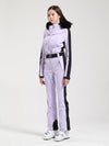 Combinaison de ski Gsou Snow Classic Dawn pour femme, ornée de fausse fourrure.
