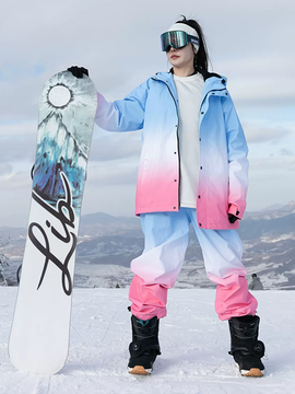 Ensemble veste et pantalon de ski unisexe Searipe Superb à dégradé pour femme