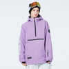 Pull polaire à col rond et poche kangourou pour femme