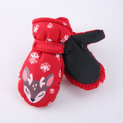Moufles de neige imperméables pour enfants Snowshred à motif cerf Sika