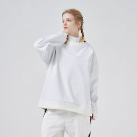 Sweat à capuche unisexe en polaire Dook Snow pour femme, idéal pour les activités de plein air et la neige.
