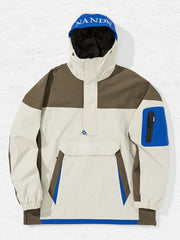 Veste anorak de snowboard Nandn Happy Holidays pour homme