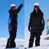 Ensemble veste et pantalon unisexe Snow Addict pour homme et femme, style streetwear outdoor.