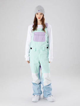 Salopette pantalon de neige Searipe Mountain Discover Colorblock pour femme