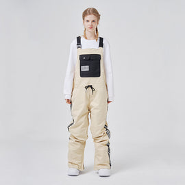 Salopette de ski rayée à grandes poches RARWAR Winter Collective pour femme