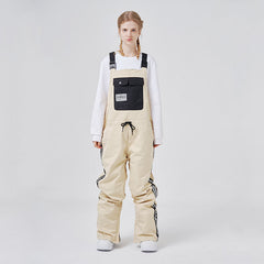 Salopette de ski rayée à grandes poches RARWAR Winter Collective pour femme