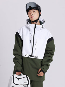 Anorak Cosone Powdreamer à demi-zip et colorblock pour homme