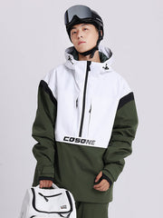 Anorak Cosone Powdreamer à demi-zip et colorblock pour homme