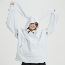 Sweat à capuche imperméable Doorek unisexe avec un adorable lapin