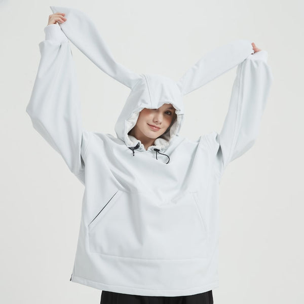 Sweat à capuche imperméable Doorek unisexe avec un adorable lapin