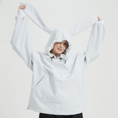 Sweat à capuche imperméable Doorek unisexe avec un adorable lapin