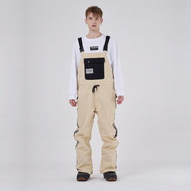 Salopette de ski rayée à grandes poches RAWRWAR Winter Collective pour homme