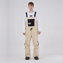 Salopette de ski rayée à grandes poches RAWRWAR Winter Collective pour homme