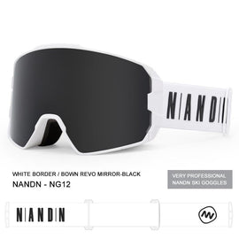 Lunettes de ski unisexes Nandn Optics Winter Mountain Fashion Snowboard sans monture