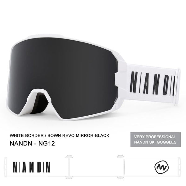 Lunettes de ski unisexes Nandn Optics Winter Mountain Fashion Snowboard sans monture