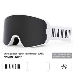 Lunettes de ski unisexes Nandn Optics Winter Mountain Fashion Snowboard sans monture