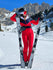 Combinaison de ski Gsou Snow Retro pour femme, à ceinture et coupe évasée color-block.