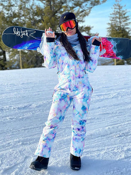 Combinaison de ski une pièce Searipe pour femme, colorée