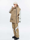 Veste de ski freestyle pour homme, ouverture diagonale haute performance, fermeture éclair intégrale