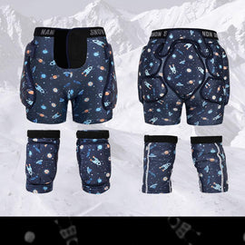 Ensemble de protections de hanches et de genoux pour enfants Nandn Little Explorer Professional Snow