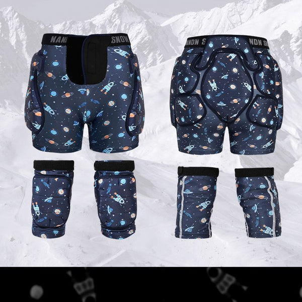 Ensemble de protections de hanches et de genoux pour enfants Nandn Little Explorer Professional Snow