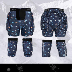 Ensemble de protections de hanches et de genoux pour enfants Nandn Little Explorer Professional Snow
