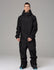 Men's Searipe One Piece Stylish Black Ski Suits Winter Jumpsuit Snowsuits